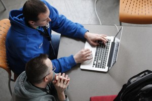 Wordcamp Nashville working on computer