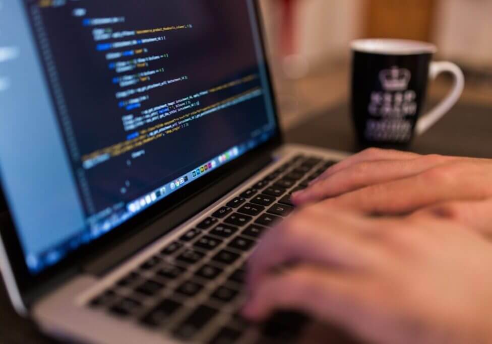 WordPress Development on a laptop