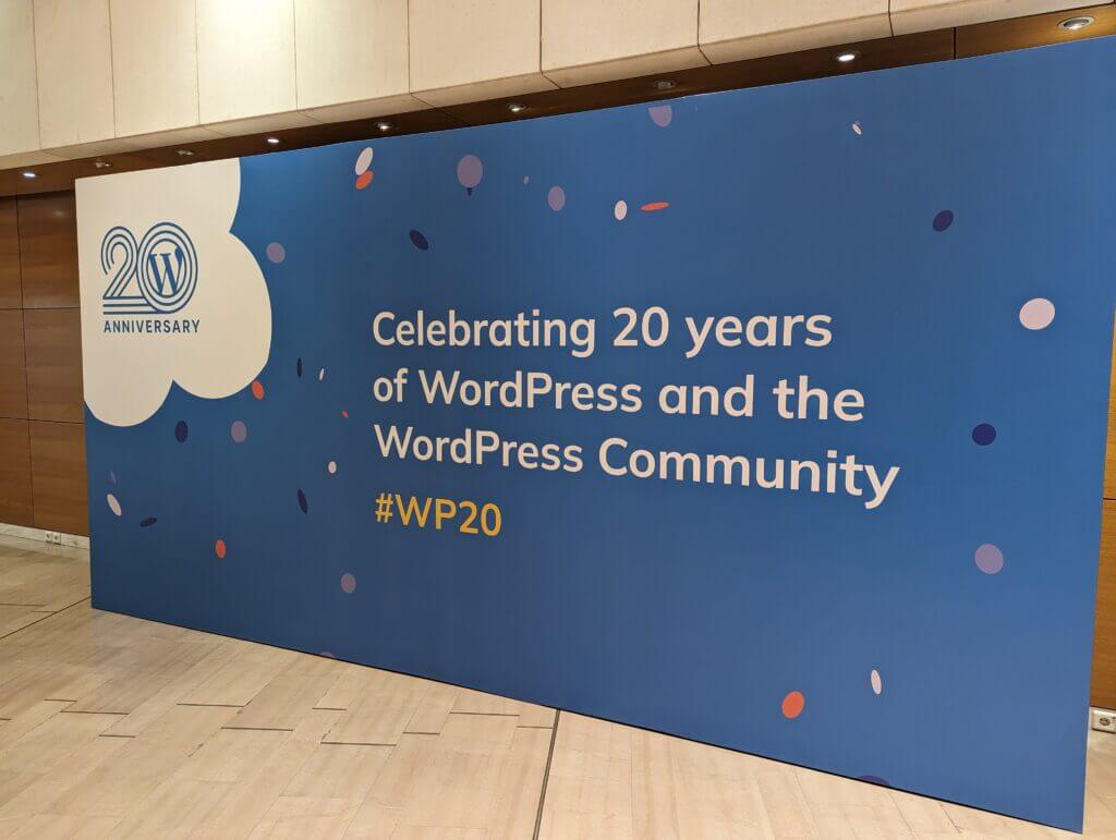 WordPress 20 Years Banner
