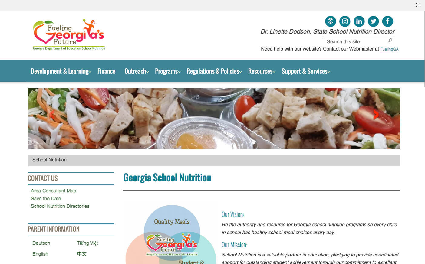Culinary Hub Old Web Design Example