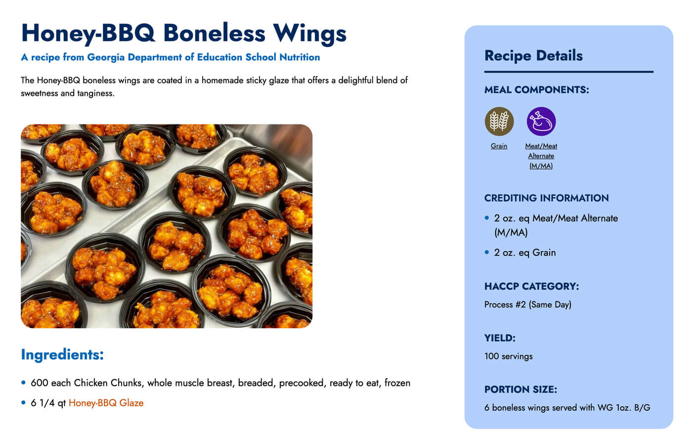 Culinary Hub Recipe Page Web Design Example