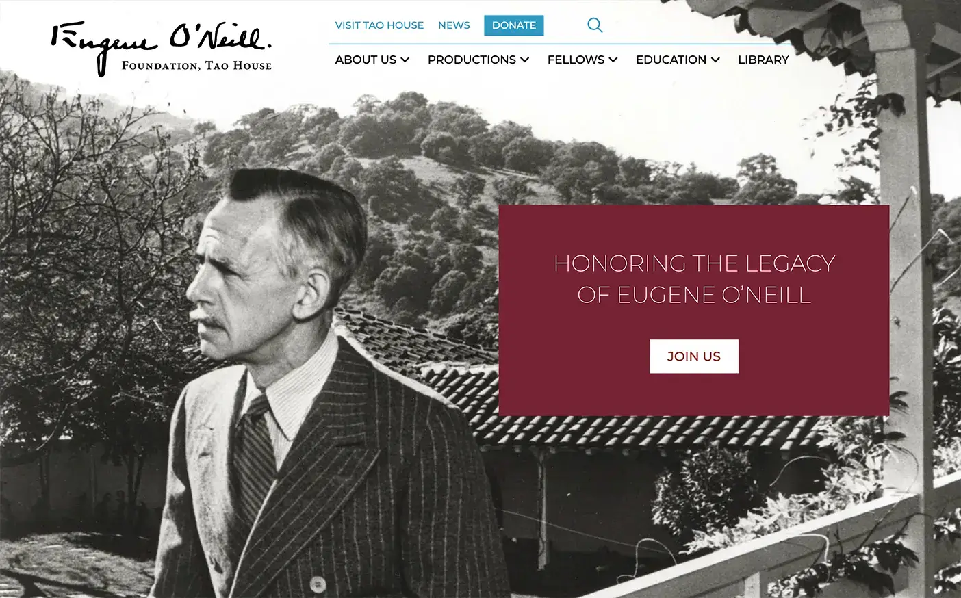 Eugeneoneill Website Design Screenshot