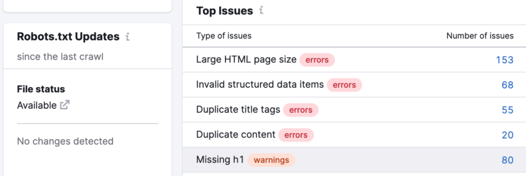 Seo Audit Screenshot