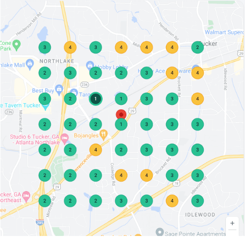 Local SEO Heatmap: Visualizing Search Performance Across Atlanta