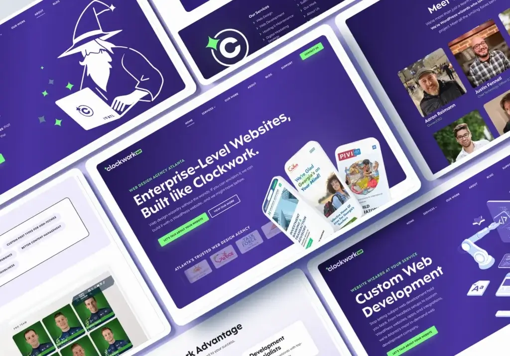 Clockwork Web Design Atlanta Web Design Screenshot