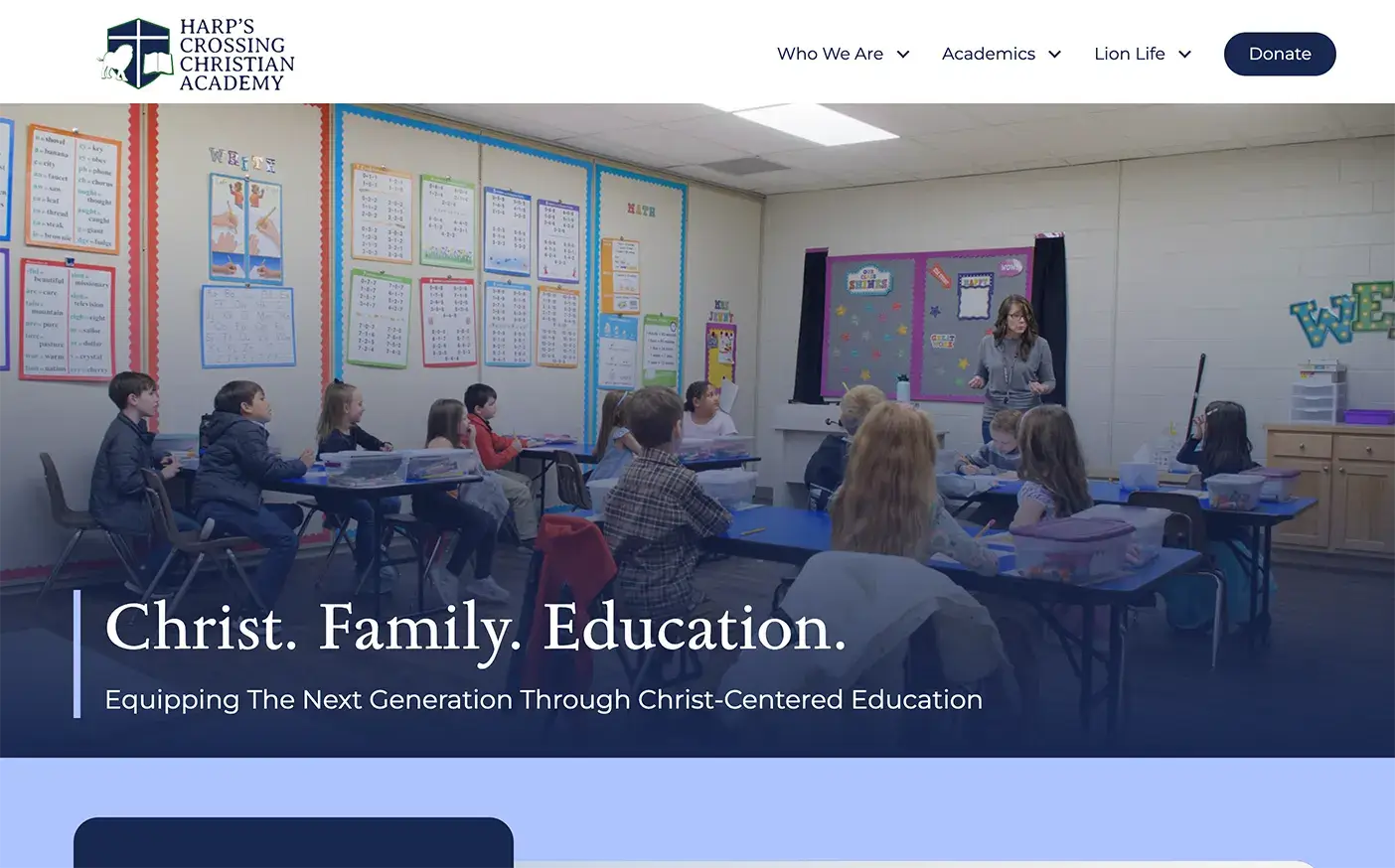 Harps Crossing Web Design Screenshot